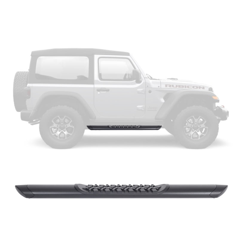 Load image into Gallery viewer, Go Rhino V-Series V3 Side Step - Universal 57in. (No Drill/Mounting Brkt Req.) - Tex. Blk