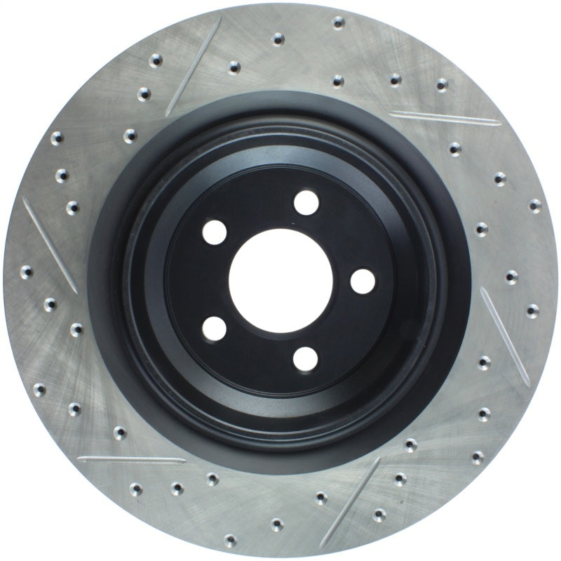 Load image into Gallery viewer, StopTech SportStop 06-09 Chrysler SRT-8 Rear Left Drilled & Slotted Rotor