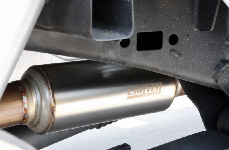 Load image into Gallery viewer, Carven 15-20 Ford F-150 Ecoboost Competitor Series Cat-Back w/TR-Series Muf. & 4in Tip-Polished