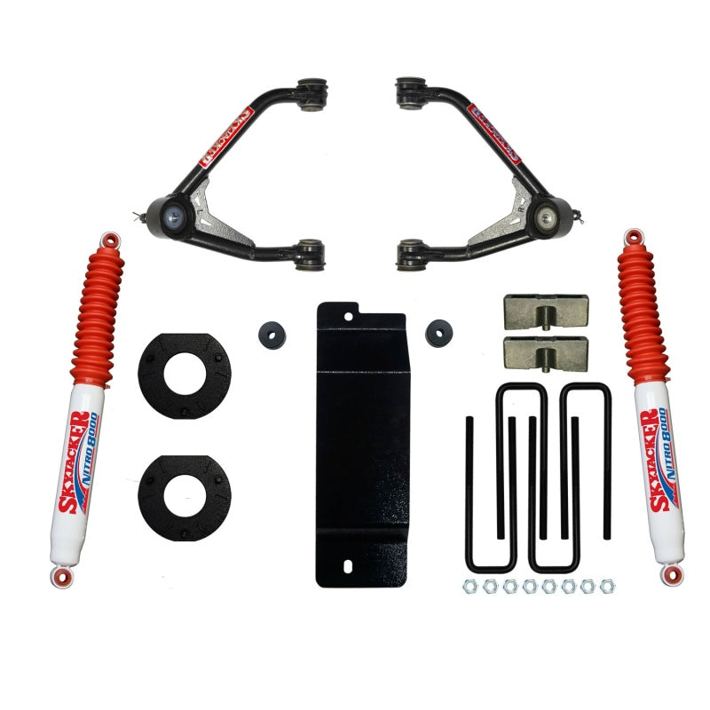 Load image into Gallery viewer, Skyjacker 2014-2016 GM 1500 4WD (w/Cast UCA) 3.5-4in UCA Lift Kit w/Rear Nitro 8000 Shocks