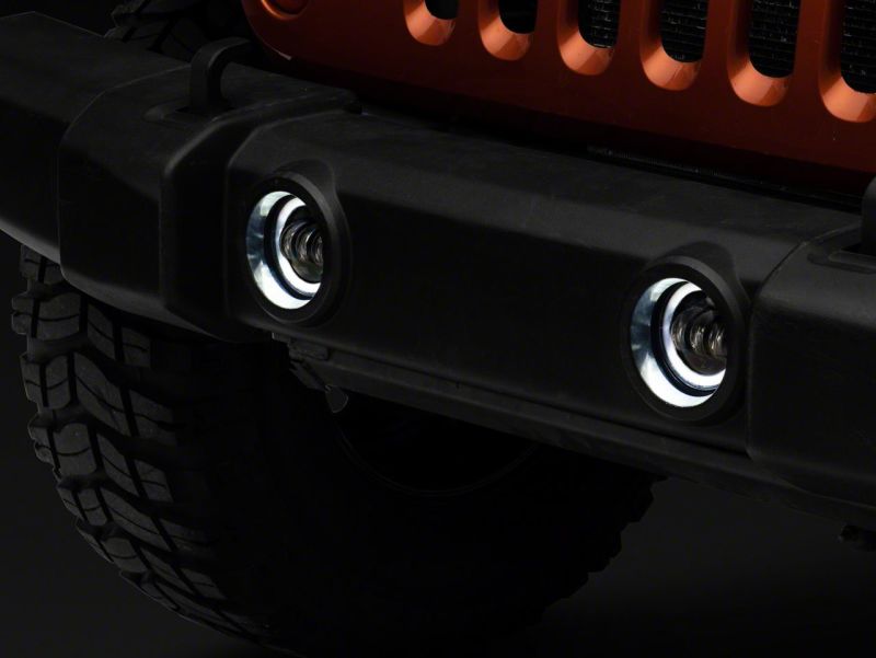 Load image into Gallery viewer, Raxiom 07-23 Jeep Wrangler JK &amp; JL Axial Series Halo LED Fog Lights- Amber
