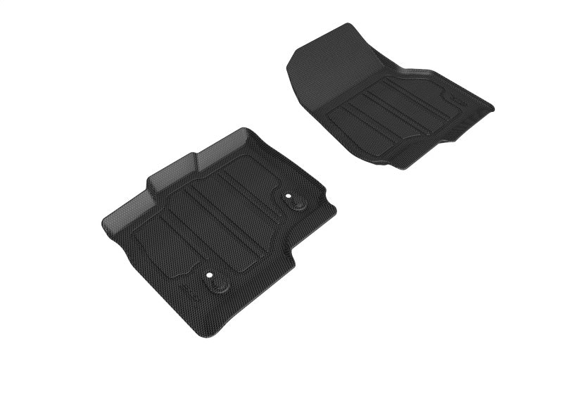 Load image into Gallery viewer, 3D MAXpider 15-22 Ford F150 Supercrew Hybrid Insert Kagu 1st Row Floormat for L1FR08304609 - Black
