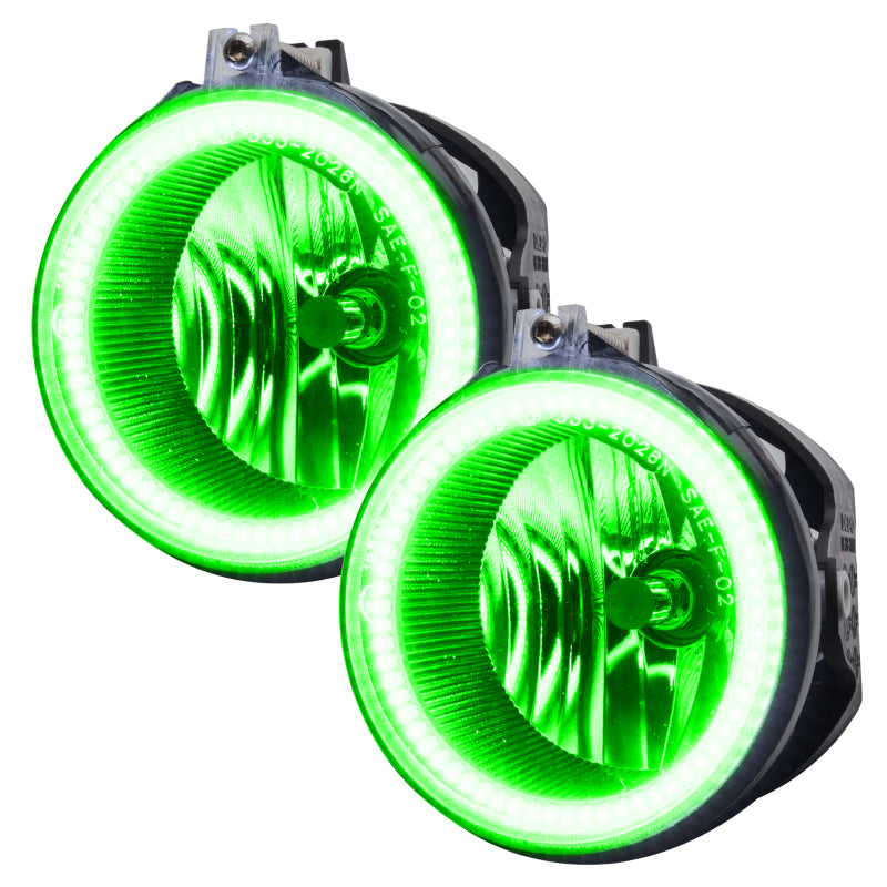 Load image into Gallery viewer, Oracle Dodge Challenger 08-14 LED Waterproof Fog Halo Kit - Green
