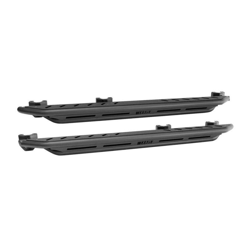 Load image into Gallery viewer, Westin/Snyper 2018+ Jeep Wrangler JL Unlimited 4DR Triple Tube Rock Rail Steps - Textured Black
