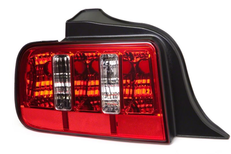 Load image into Gallery viewer, Raxiom 05-09 Ford Mustang Coyote Tail Lights- Chrome Housing - Red/Clear Lens
