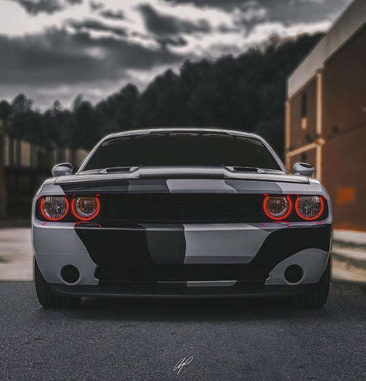 Oracle 08-14 Dodge Challenger Dynamic Surface Mount Headlight Halo Kit - - Dynamic