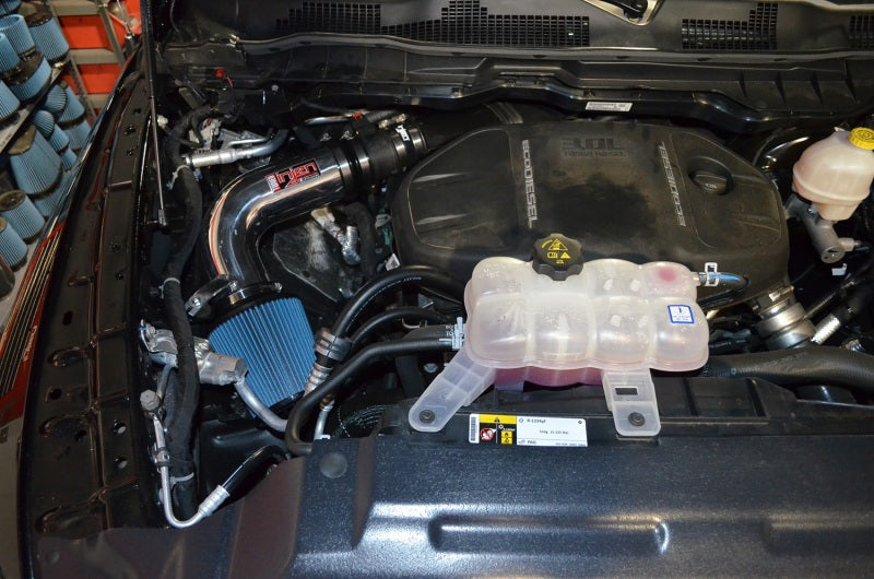 Load image into Gallery viewer, Injen 14-18 Dodge Ram 3.0L V6 Wrinkle Black Power-Flow Short Ram Intake
