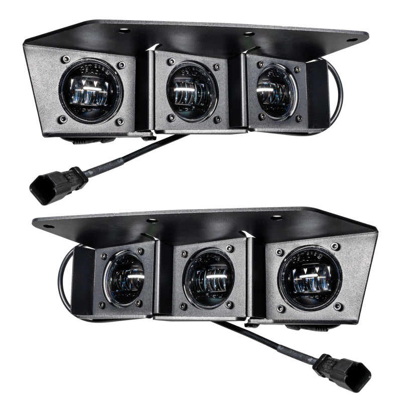 Load image into Gallery viewer, ORACLE Lighting 21-22 Ford Bronco Triple LED Fog Light Kit for Steel Bumper - White
