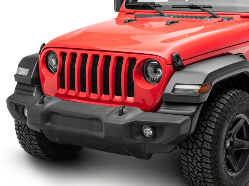 Load image into Gallery viewer, Raxiom 18-23 Jeep Wrangler JL Axial Series 9-In Angel Eye LED Headlights- Blk Housing (Clear Lens)
