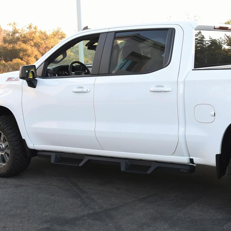 Load image into Gallery viewer, Westin 2019 Chevrolet Silverado / GMC Sierra 1500 Crew Cab Drop Nerf Step Bars - Textured Black

