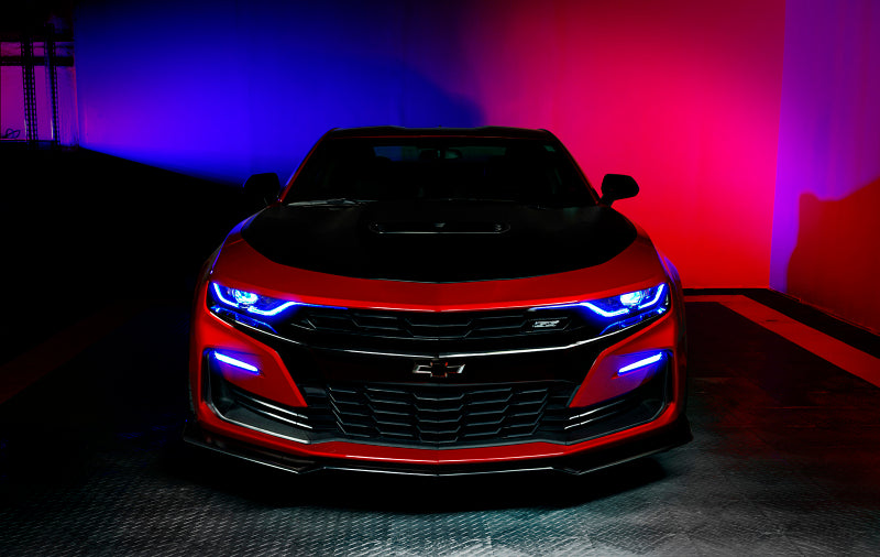 Load image into Gallery viewer, Oracle 19-21 Chevy Camaro SS/RS RGBW+A Headlight DRL Upgrade Kit - ColorSHIFT 2
