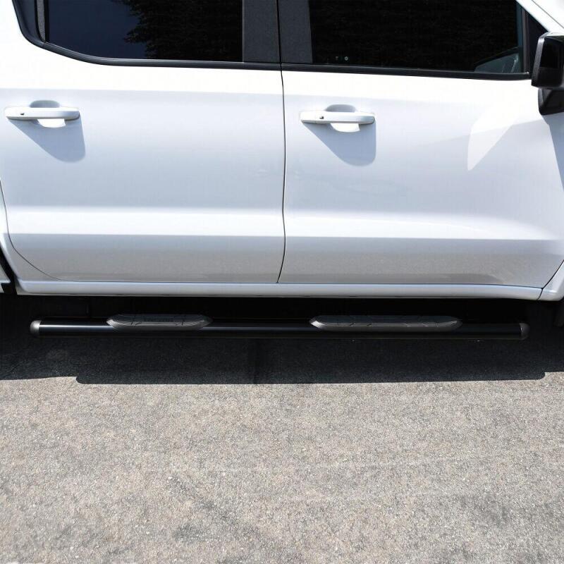 Load image into Gallery viewer, Westin Premier 4 Oval Nerf Step Bars - 85 in - Black
