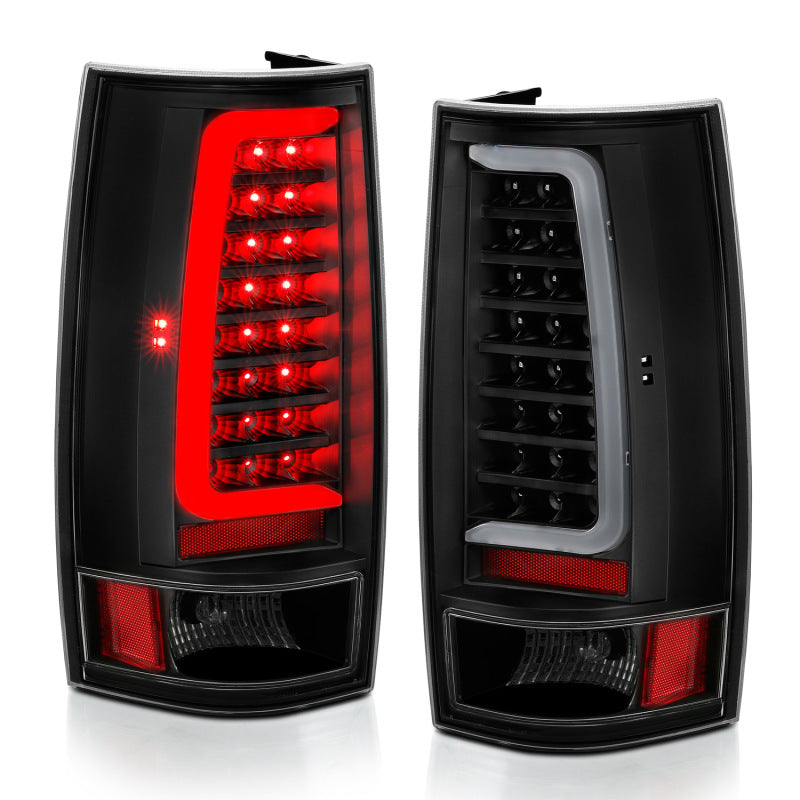 Load image into Gallery viewer, ANZO 2007-2014 Chevy Tahoe LED Taillight Plank Style Black w/Clear Lens
