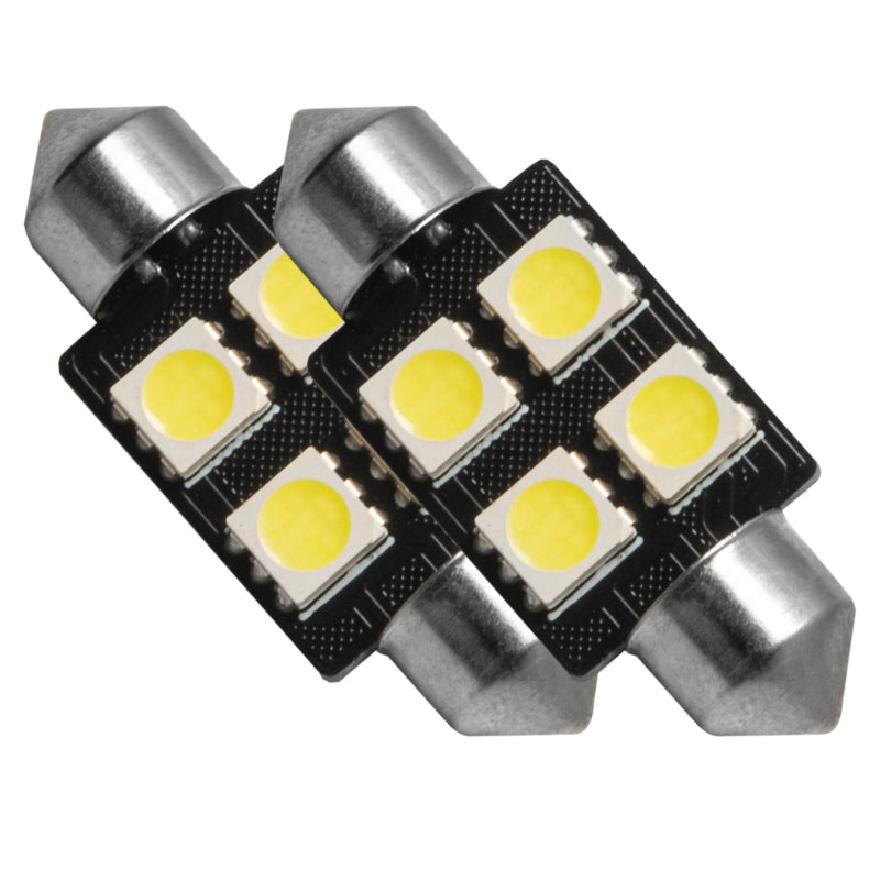 Load image into Gallery viewer, Oracle 37MM 4 LED 3-Chip Festoon Bulbs (Pair) - Cool White
