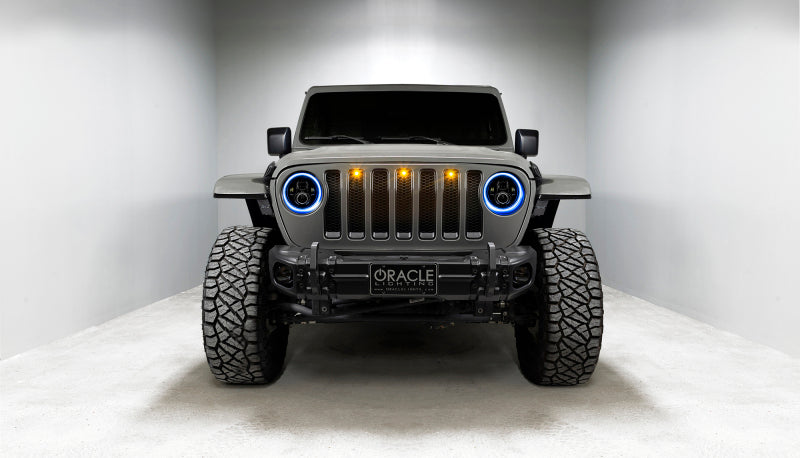 Load image into Gallery viewer, Oracle Jeep Wrangler JL/Gladiator JT 7in. High Powered LED Headlights (Pair) - Dynamic SEE WARRANTY
