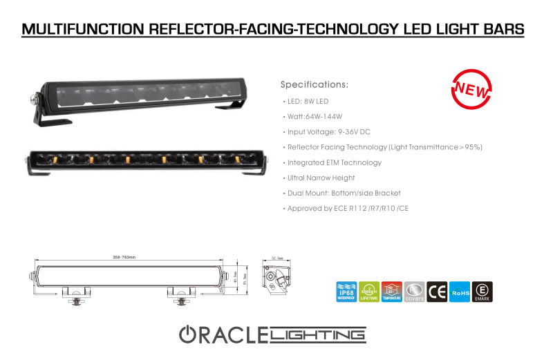 Load image into Gallery viewer, Oracle Lighting Multifunction Reflector-Facing Technology LED Light Bar - 30in
