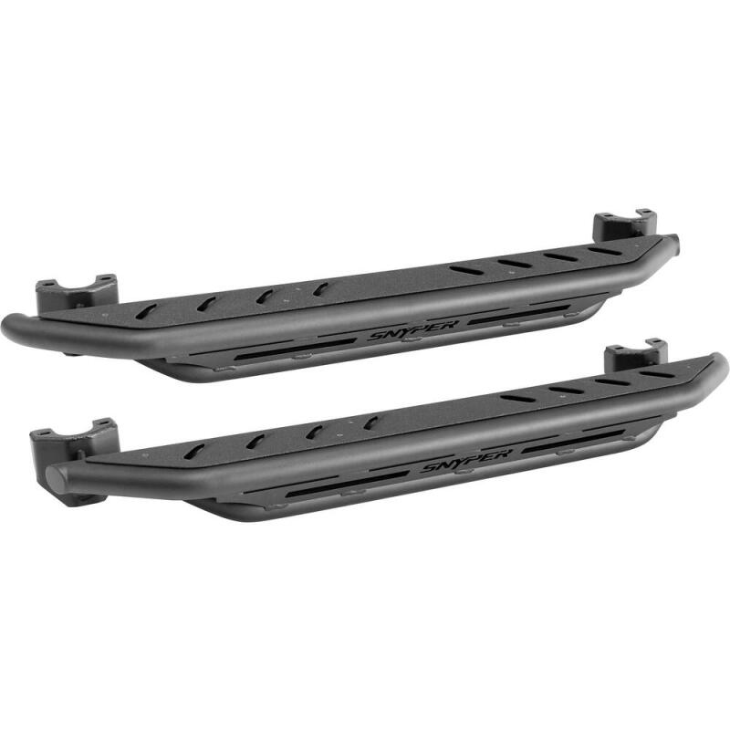 Load image into Gallery viewer, Westin/Snyper 07-17 Jeep Wrangler Triple Tube Rock Rail Steps - Textured Black
