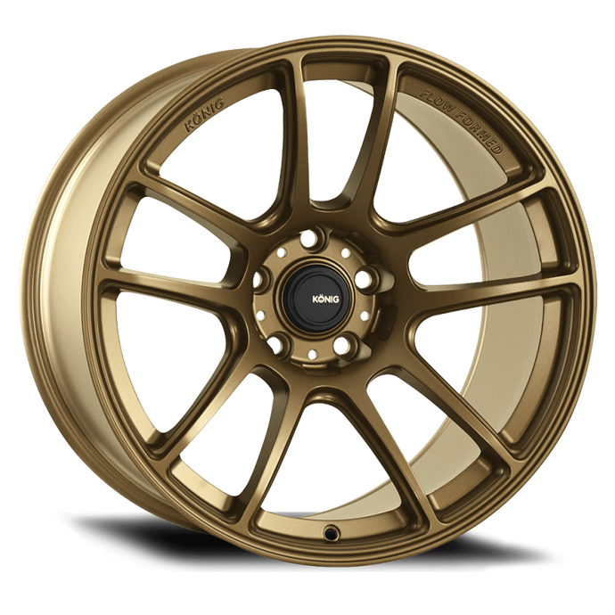 Konig Heliogram 15X7 4X100 ET35 Matte Bronze Knurled Bead Flow Formed