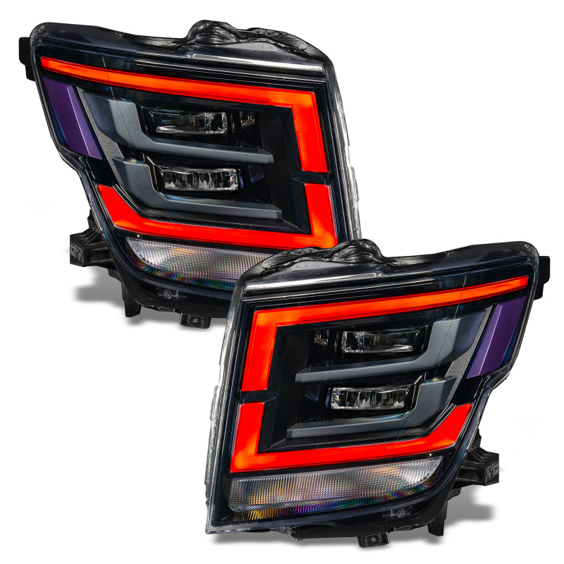 Load image into Gallery viewer, Oracle 21-22 Nissan Titan RGB+W Headlight DRL Upgrade - ColorSHIFT w/ BC1 Controller
