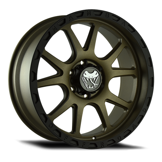 Mamba M27 17x9 5x139.7 ET12 Matte Bronze / Black Lip