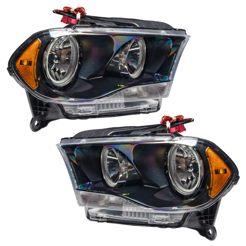 Load image into Gallery viewer, Oracle 11-13 Dodge Durango SMD HL Halogen - Black - ColorSHIFT w/ Simple Controller
