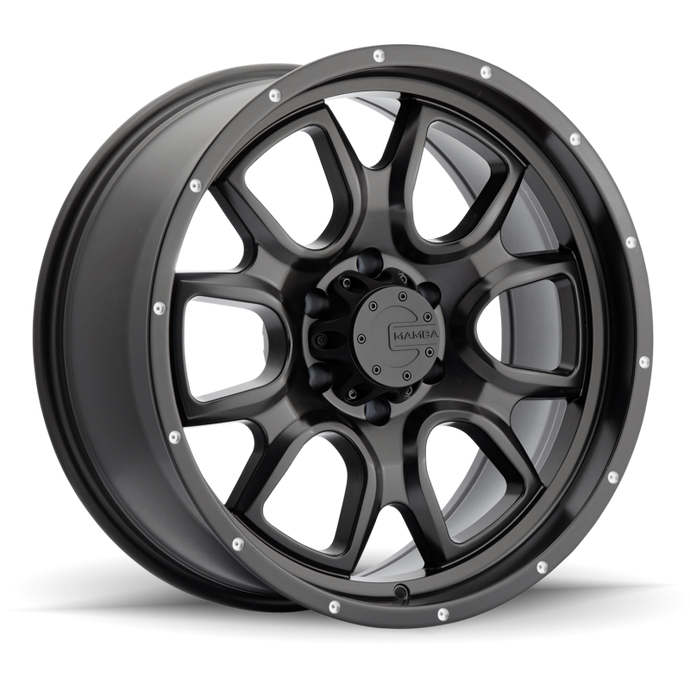 Mamba M19 17x9 5x127 ET-12 Matte Black w/ Drill Holes