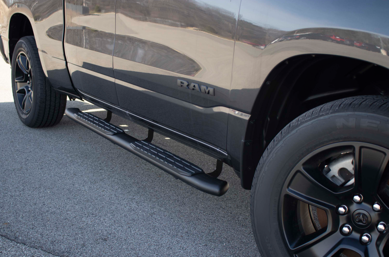 Load image into Gallery viewer, Fishbone Offroad 2019+ Dodge Ram 1500 Quad Cab Oval Side Steps - Black Textured
