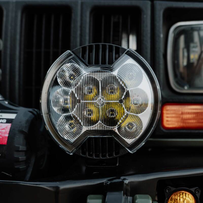 Load image into Gallery viewer, KC HiLiTES SlimLite 6in Light Shield - SAE Driving Beam - Clear
