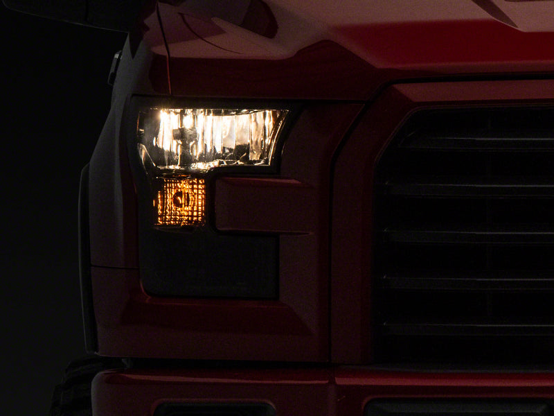Load image into Gallery viewer, Raxiom 15-17 Ford F-150 Axial OEM Style Rep Headlights- Chrome Housing- Smoked Lens

