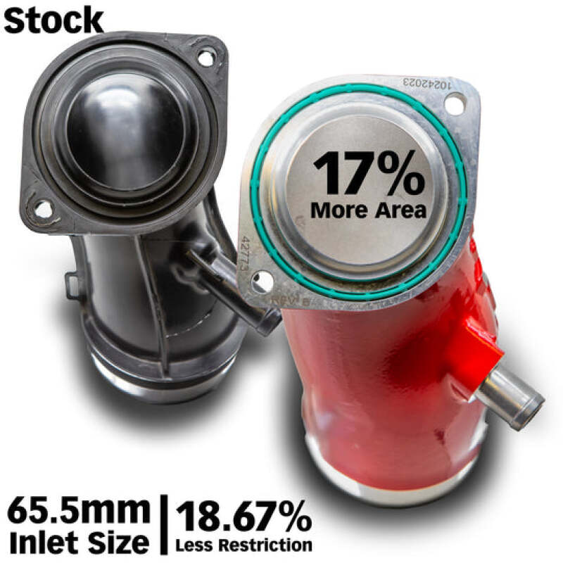 Load image into Gallery viewer, Banks Power 17-24 Chevrolet/GMC 2500/3500 6.6L Duramax L5P Monster-Ram Turbo Inlet Elbow - Red
