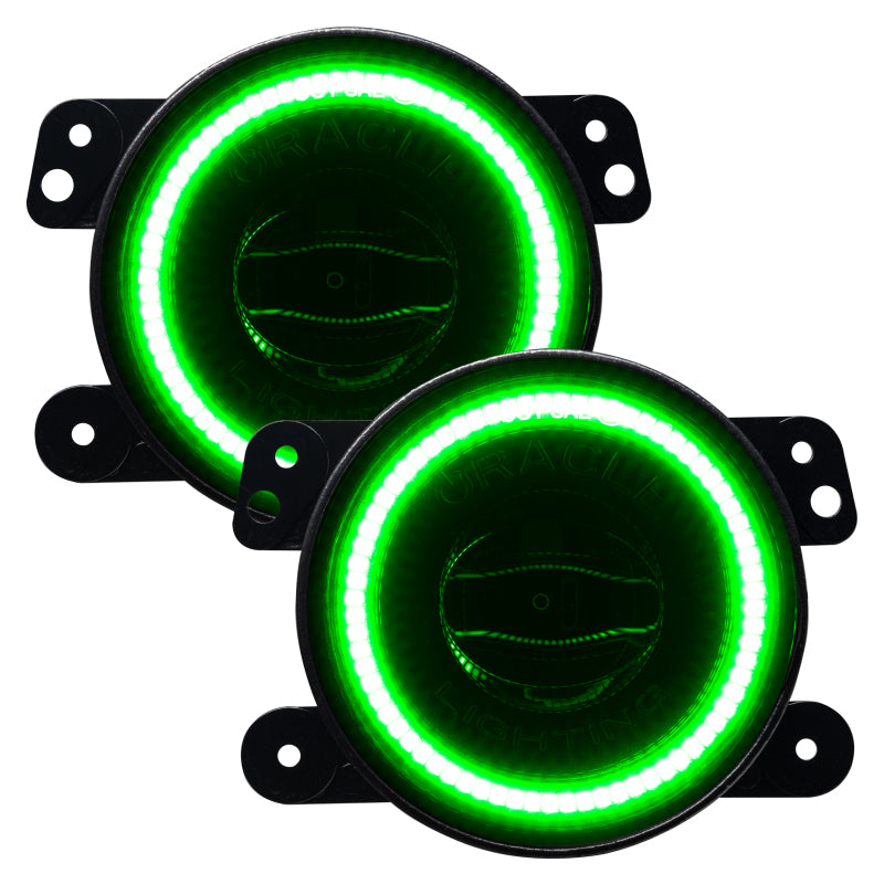 Load image into Gallery viewer, Oracle Jeep Wrangler JK/JL/JT High Performance W LED Fog Lights - ColorSHIFT - Dynamic
