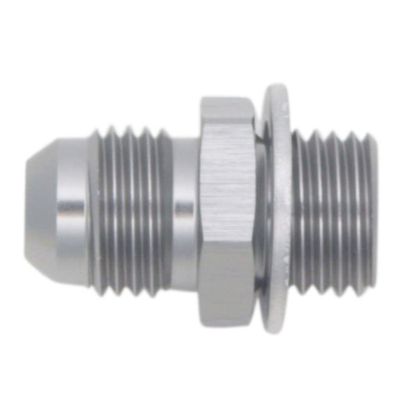 Load image into Gallery viewer, DeatschWerks 6AN Male Flare to M14 X 1.5 Male Metric Adapter  (Incl. Crush Washer) - Titanium
