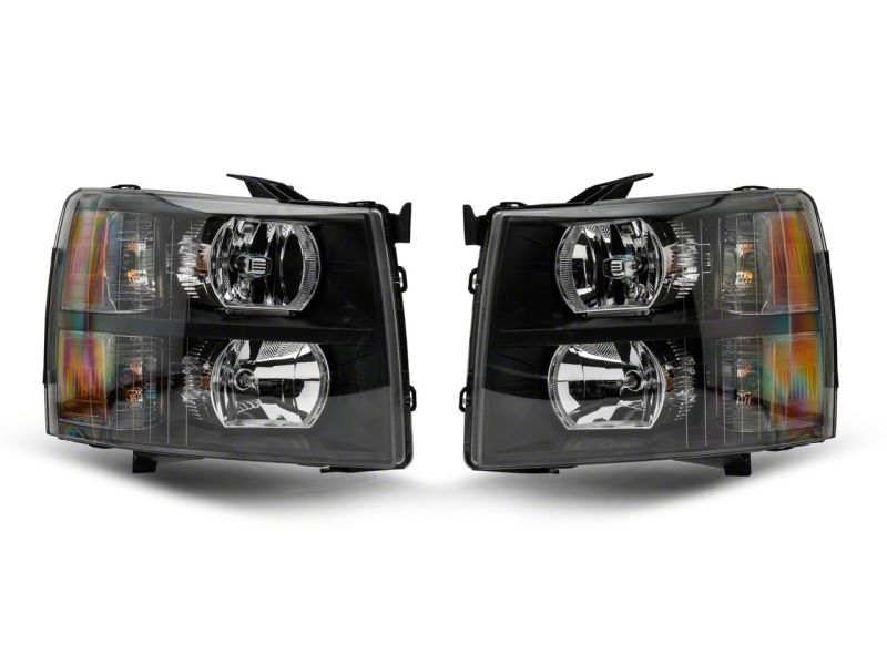 Load image into Gallery viewer, Raxiom 07-13 Chevrolet Silverado 1500 Euro Headlights- Blk Housing (Clear Lens)
