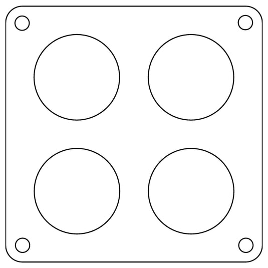 Cometic Holley 4500 Dominator .047in Fiber Carburetor Gasket - 1.75in Holes - 4-Hole