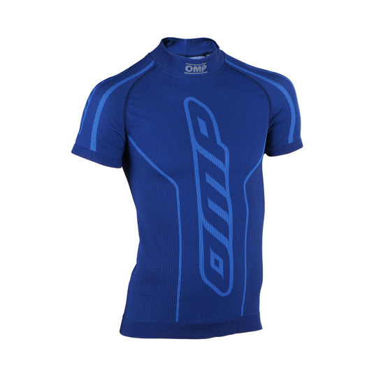 OMP KARTING UNDERWEAR SHORT S SHIRT KS TOP ROYAL BLUE SZ XS/S