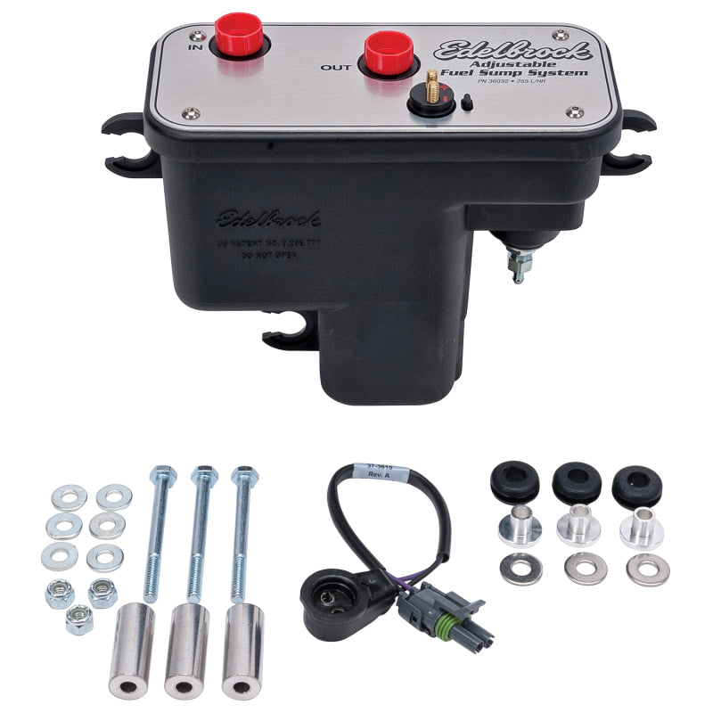 Load image into Gallery viewer, Edelbrock Fuel System Universal Fuel Sump Module Adjustable Fuel Sump Tank Only 255 LPH
