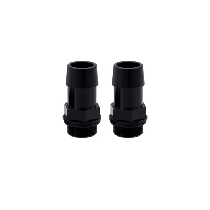 Load image into Gallery viewer, Mishimoto 2pcs. M20x1.5 3/4in Aluminum Catch Can Fitting - Black
