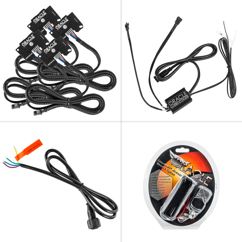 Load image into Gallery viewer, Oracle Jeep Wrangler JL/Gladiator JT RGB+W Headlight DRL Upgrade Kit - ColorSHIFT
