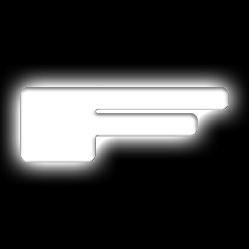 Load image into Gallery viewer, ORACLE Lighting Universal Illuminated LED Letter Badges - Matte Wht Surface Finish - F
