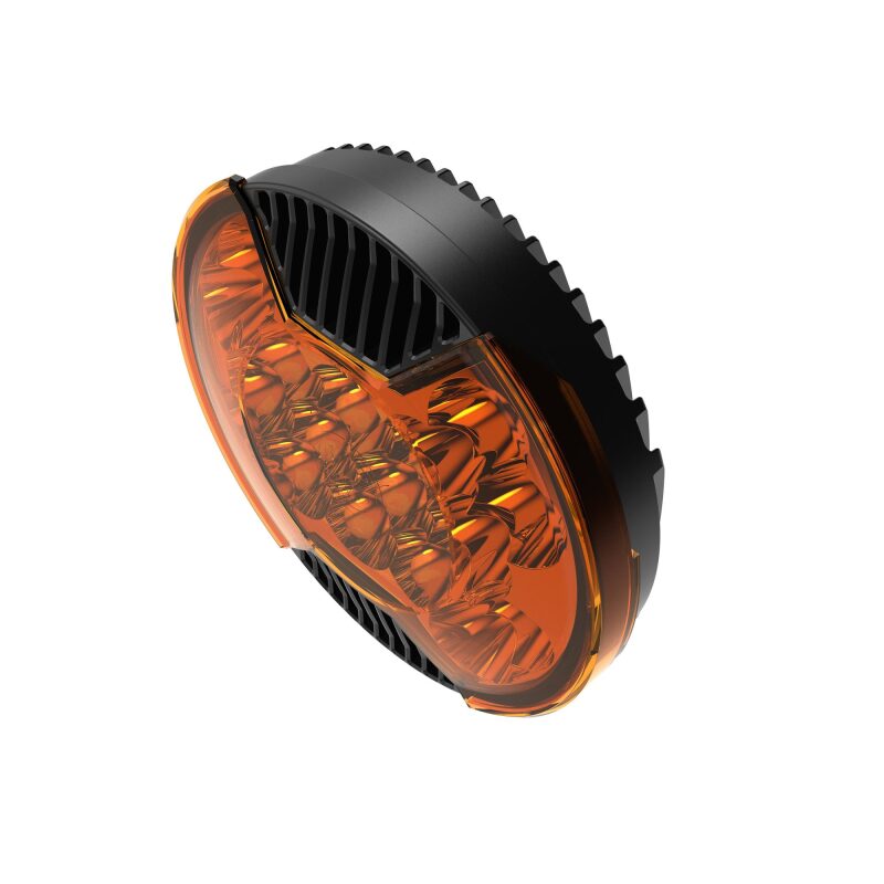 Load image into Gallery viewer, KC HiLiTES SlimLite 8in. LED Light Shield (Shield Only) - Amber
