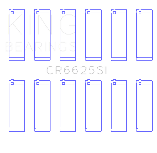 King Engine Bearings Chevrolet 262 (Size +1.0mm) Connecting Rod Bearing Set