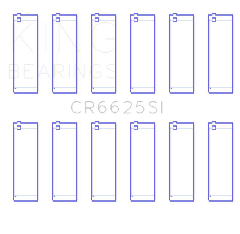 Load image into Gallery viewer, King Engine Bearings Chevrolet 262 (Size +0.50mm) Connecting Rod Bearing Set
