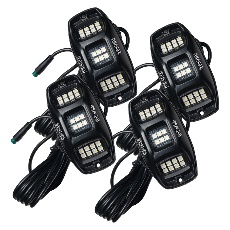 Load image into Gallery viewer, Oracle Underbody  RGB+W Wheel Well Rock Light Kit - 4 PCS - ColorSHIFT
