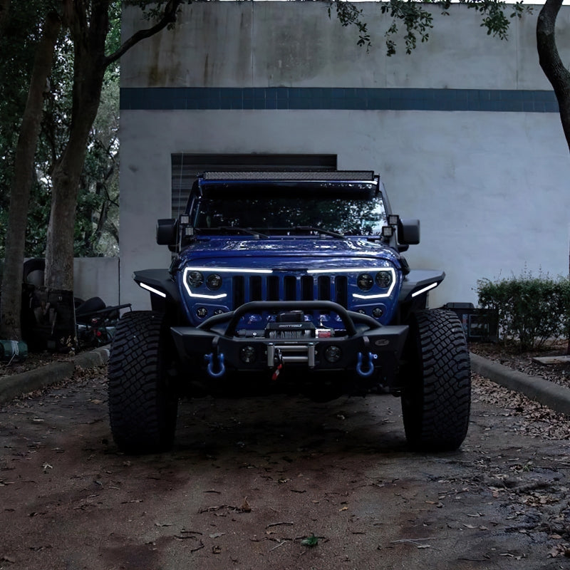 Load image into Gallery viewer, Oracle VECTOR Series Full LED Grille - Jeep Wrangler JL/JT - NA
