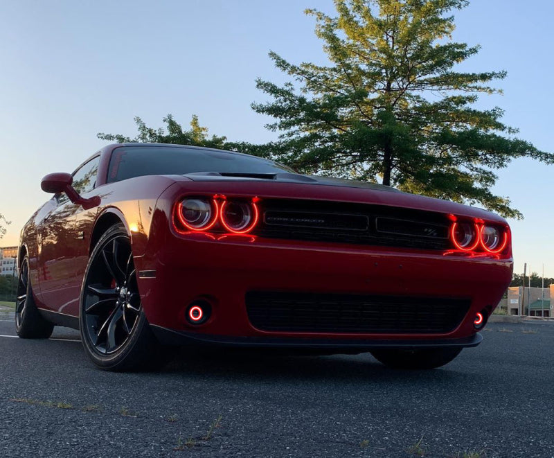 Load image into Gallery viewer, Oracle 15-23 Dodge Challenger Dynamic Surface Mount Headlight Halo Kit -
