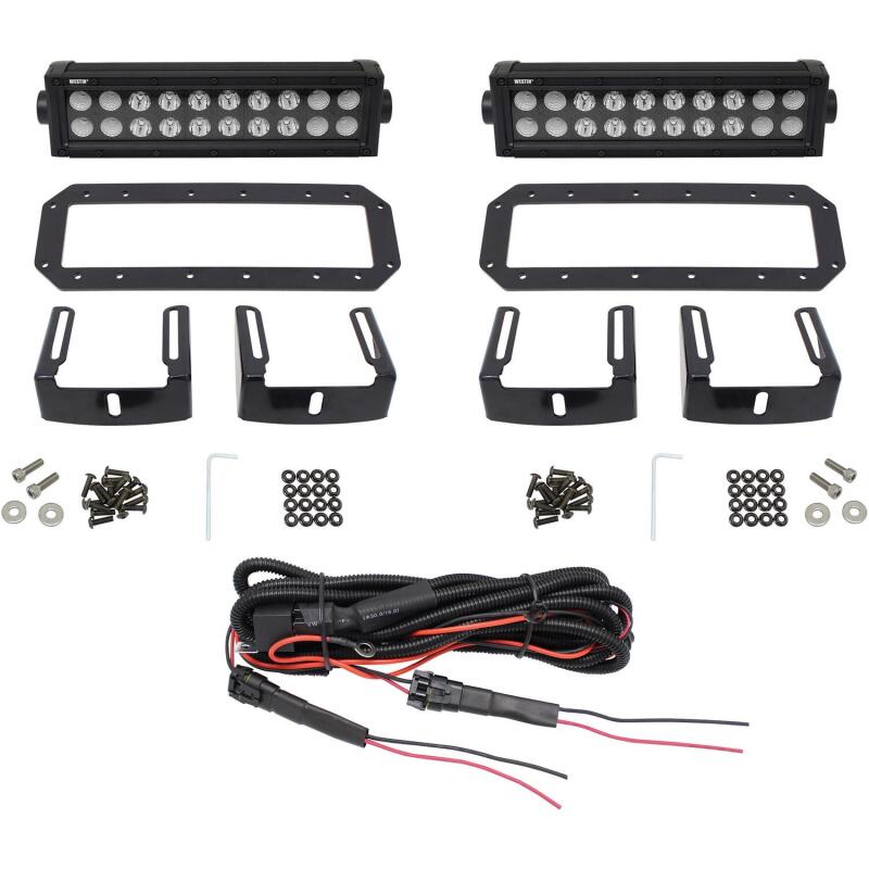 Load image into Gallery viewer, Westin HDX Flush Mount B-FORCE LED Light Kit (Set of 2) w/wiring harness - Black
