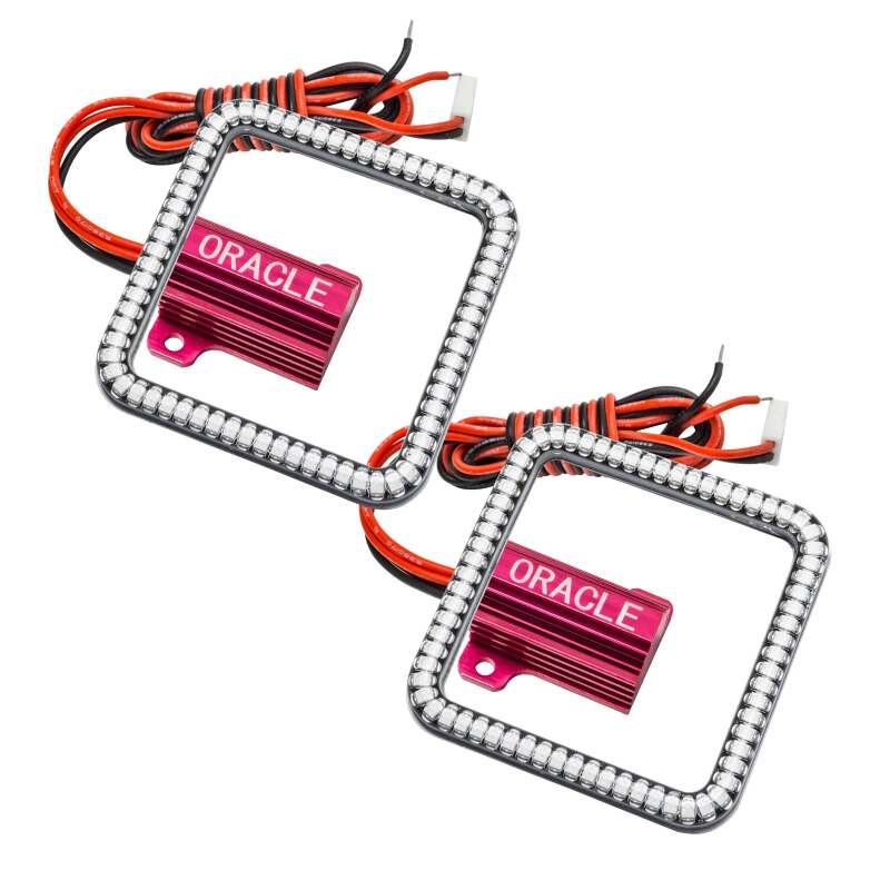 Load image into Gallery viewer, Oracle Off-Road 3in Square WP LED Halo - White
