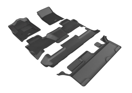 3D MAXpider 15-20 Chevrolet Tahoe w/ Bench 2nd Row Kagu Black Full Set