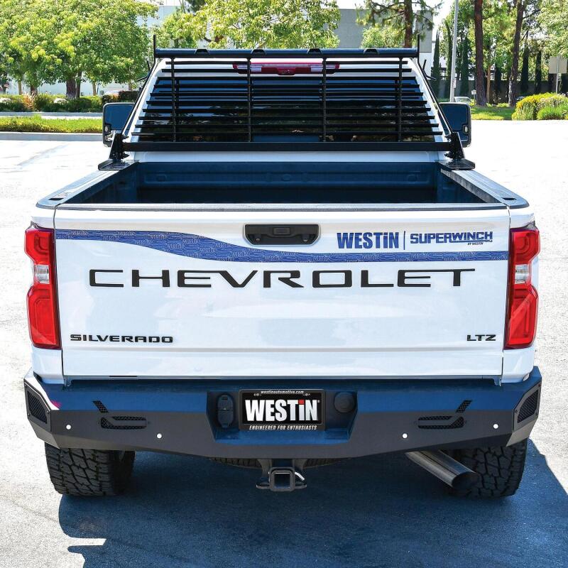 Load image into Gallery viewer, Westin 1999-2018 Chevrolet/Ford/GMC/Toyota Silverado/Sierra 1500/2500/3500 HD Headache Rack - Black
