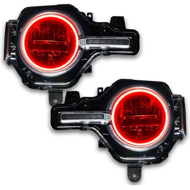 Load image into Gallery viewer, Oracle 2021 Ford Bronco Base Headlight LED Halo Kit - ColorSHIFT - w/ RF Controller
